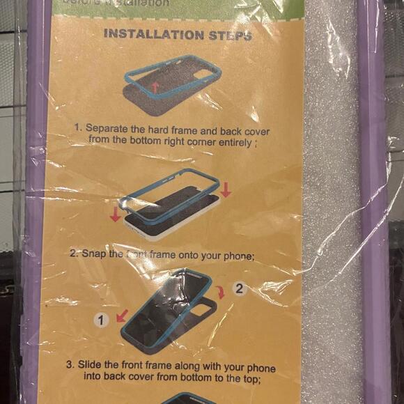 NWT purple jelly case Plus screen-protector for Samsung A03 - Picture 3 of 4